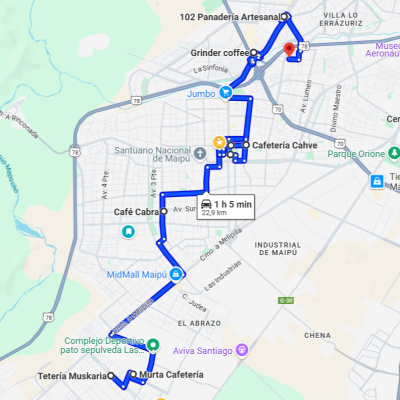 Ruta cafetera Maipú